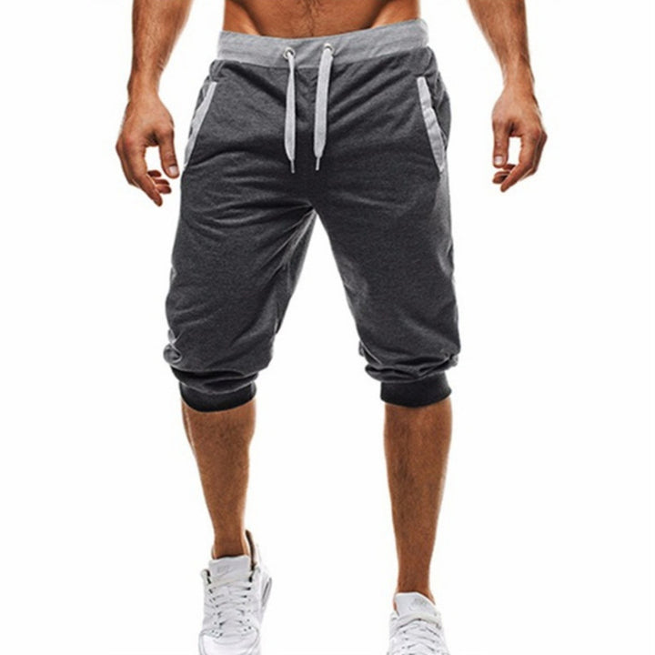 Herren Sport Capris Shorts mit verstellbarem Bund Drune