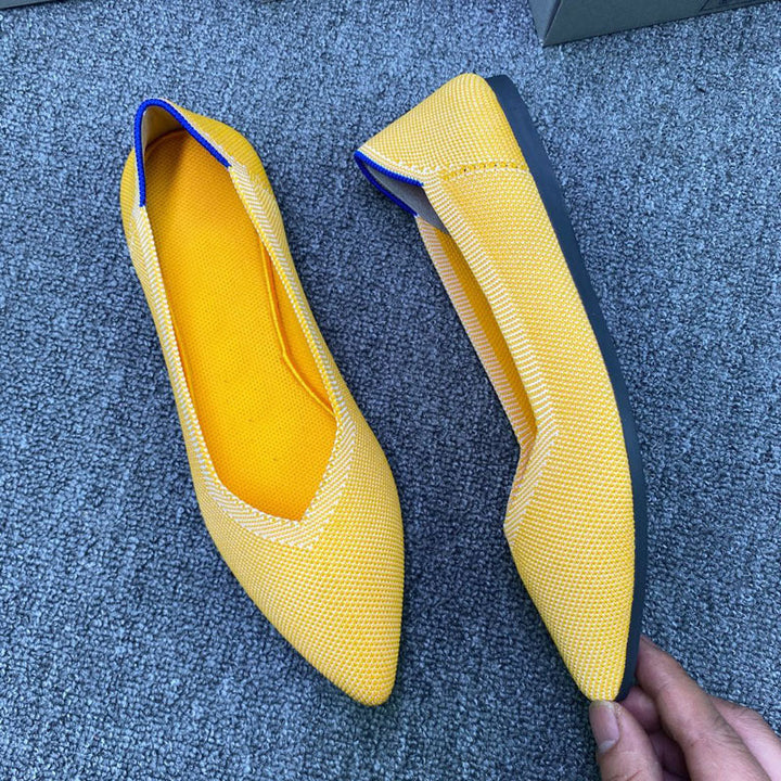 Damen Spitzenschuhe mit rutschfester Sohle und atmungsaktiver Maschenstruktur Drune