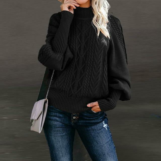 Drune | Pullover - Frauen Herbst Kabelstrick Pullover