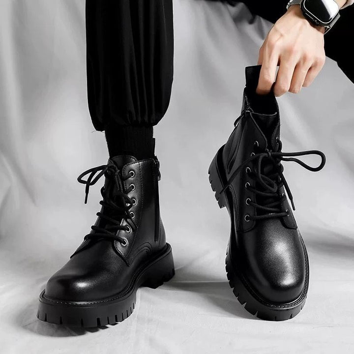 Herren-Winterstiefel mit Reißverschluss, gefüttert