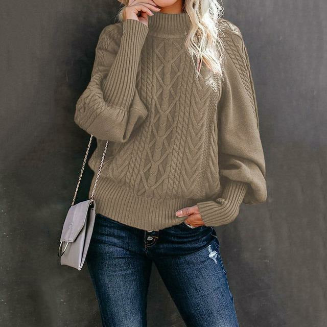 Drune | Pullover - Frauen Herbst Kabelstrick Pullover