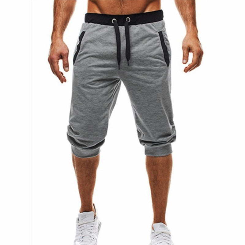 Herren Sport Capris Shorts mit verstellbarem Bund Drune