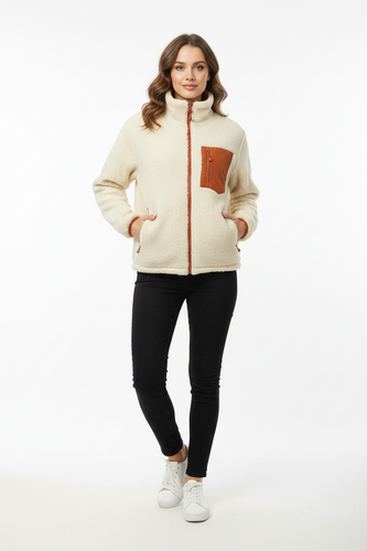 Damen Jacke mit hohem Kragen und praktischem Reißverschluss Drune