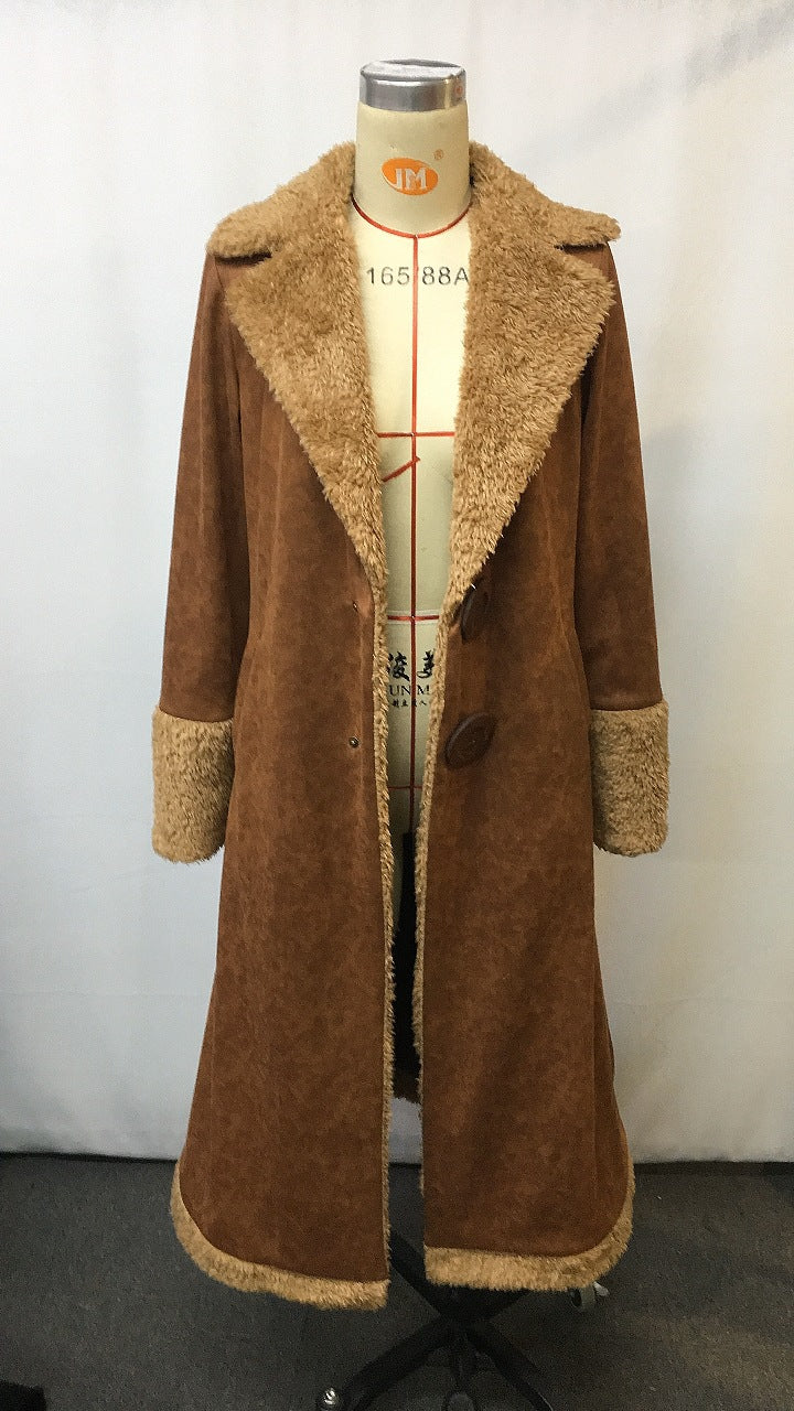 Drune |Retro-Windbreaker-Plüsch-Herbst- und Winter-modische warme Jacke