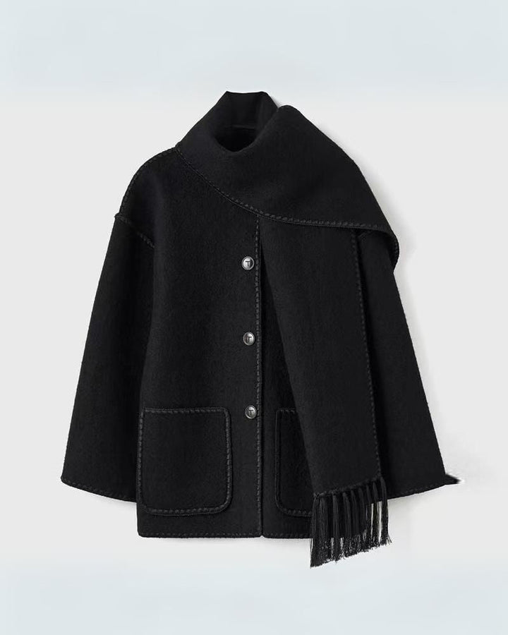 Drune | Hepburn-Stil Wollcape Mantel
