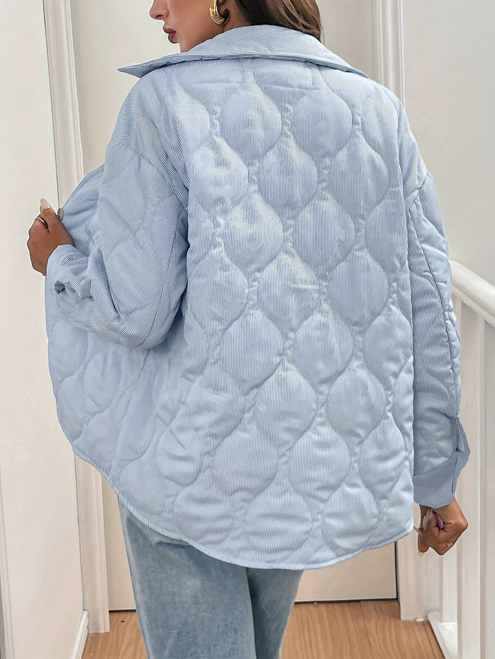 Drune | Inspiriertes Button up Zwischenjacke Damen Wasserabweisend und Stilvoll Trendige Herbstmode