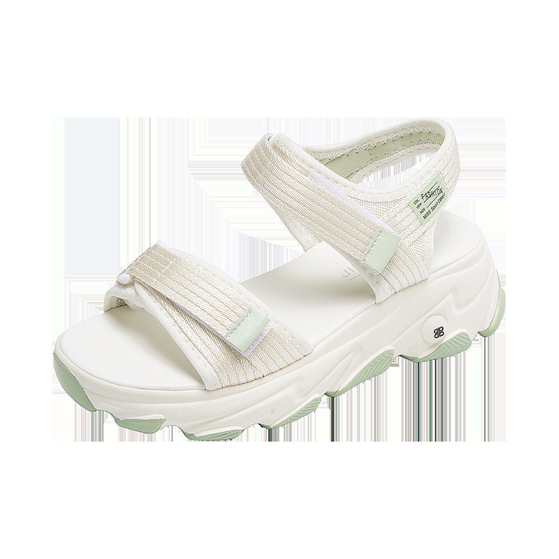 Damen Sportliche Sandalen mit verstellbaren Riemen und dämpfender Sohle Drune