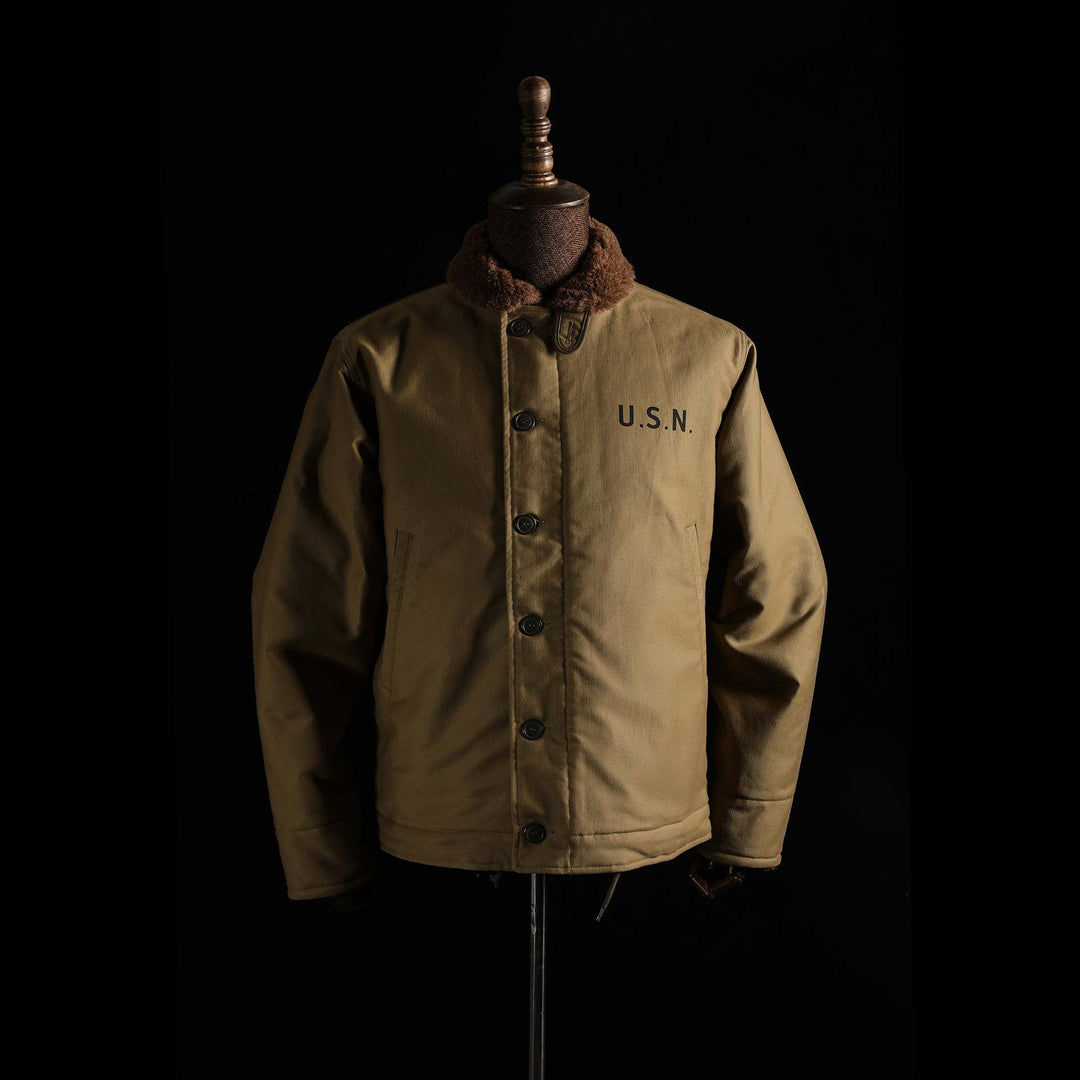 Herren Vintage-Wachsjacke mit Futter aus Kunstpelz Drune