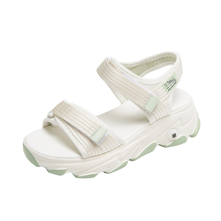 Damen Sportliche Sandalen mit verstellbaren Riemen und dämpfender Sohle Drune