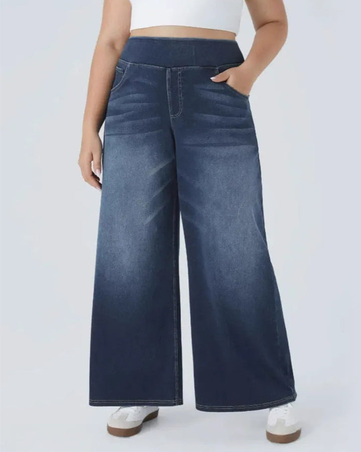 Drune | High Waisted Gewaschen Loose Baggy Lässig