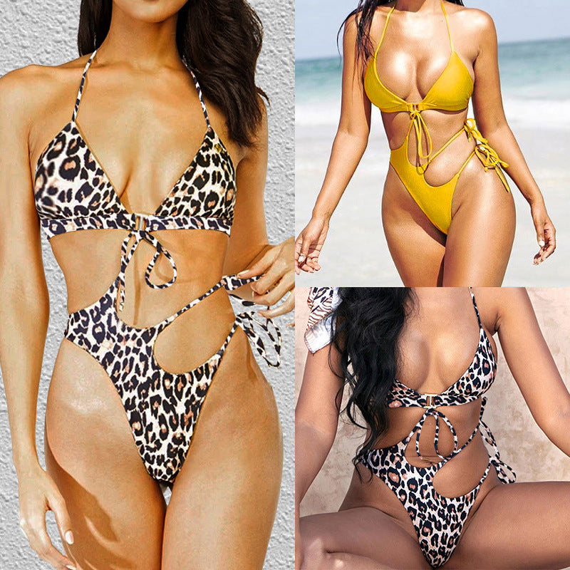 Damen Triangel-Bikini mit modischem Cut-Out und raffiniertem Bindesystem Drune