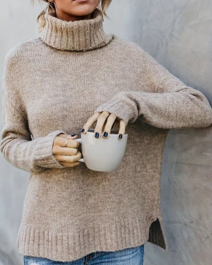 Drune | Schlitz-Ärmel Turlteneck-Pullover
