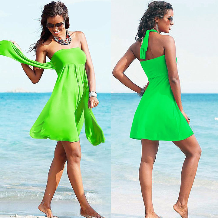 Damen Strandkleid mit verstellbarem Halter Drune