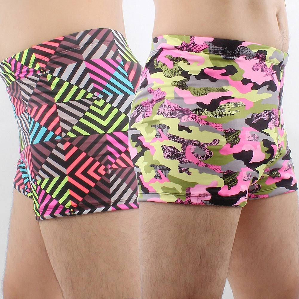 Herren Schwimmshorts mit buntem Muster Drune