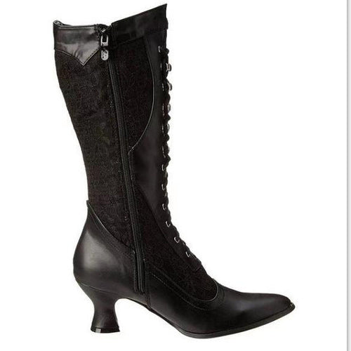 Vintage-Inspirierte Damen Stiefeletten Drune
