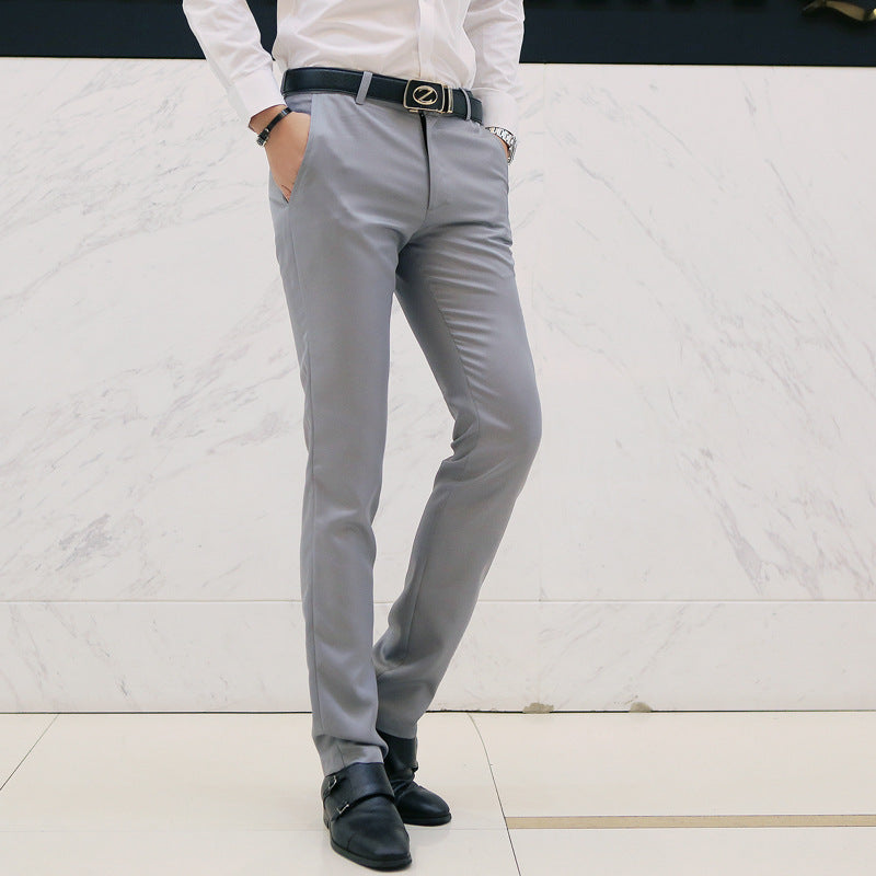 Herren nan tapered Komfort-Chino mit Stretchbund und dezenter Bügelfalte Drune