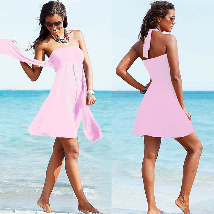 Damen Strandkleid mit verstellbarem Halter Drune