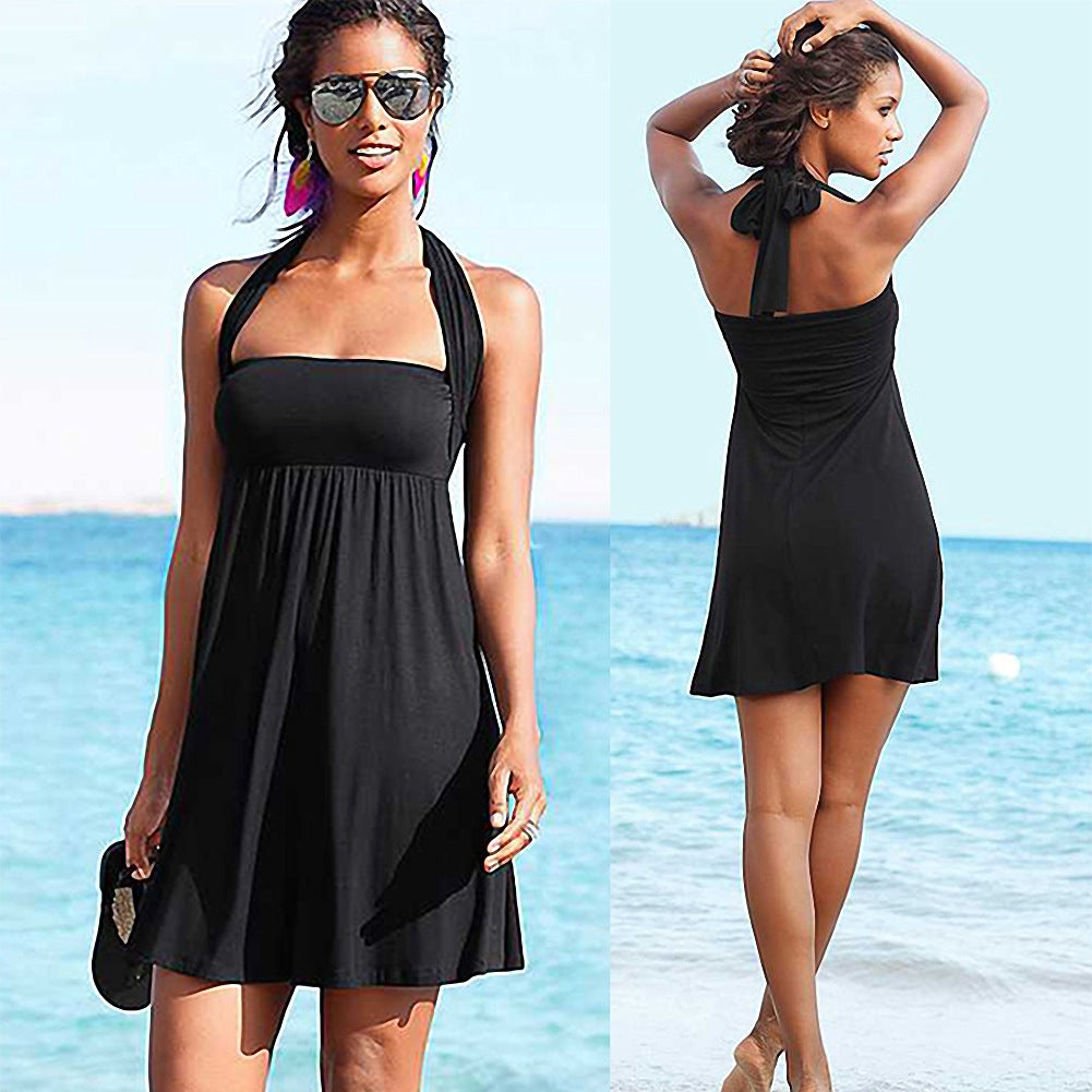 Damen Strandkleid mit verstellbarem Halter Drune