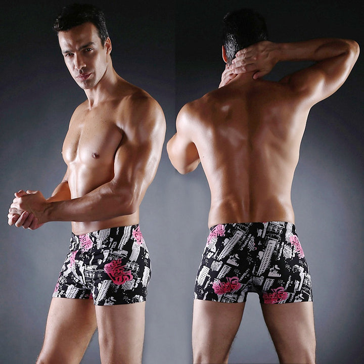 Herren Schwimmshorts mit buntem Mosaikdesign Drune