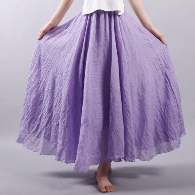 Drune | Lässig fallender Boho Maxi Rock für Damen