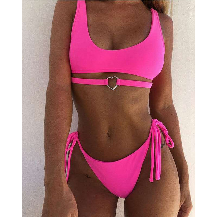 Damen Bikini-Set mit herzförmigem Detail Drune