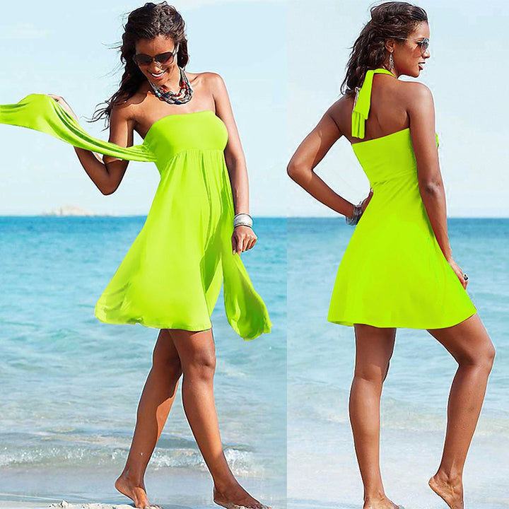 Damen Strandkleid mit verstellbarem Halter Drune
