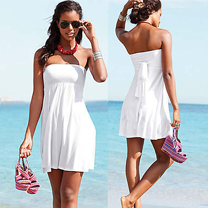 Damen Strandkleid mit verstellbarem Halter Drune