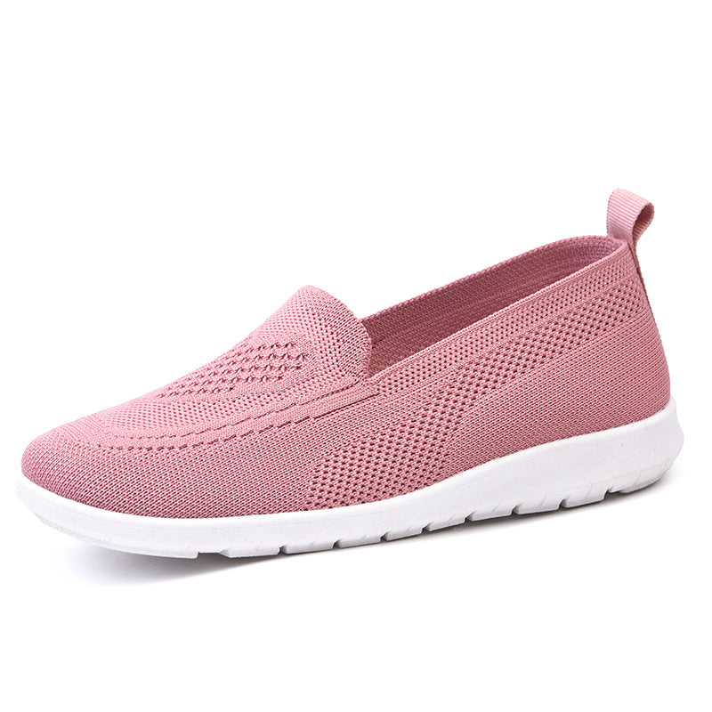 Damen nan ultraleichter gestrickter Slip-On-Loafer mit nahtlosem Sockenschaft, elastischem Einstieg und stoßdämpfender EVA-Laufsohle Drune