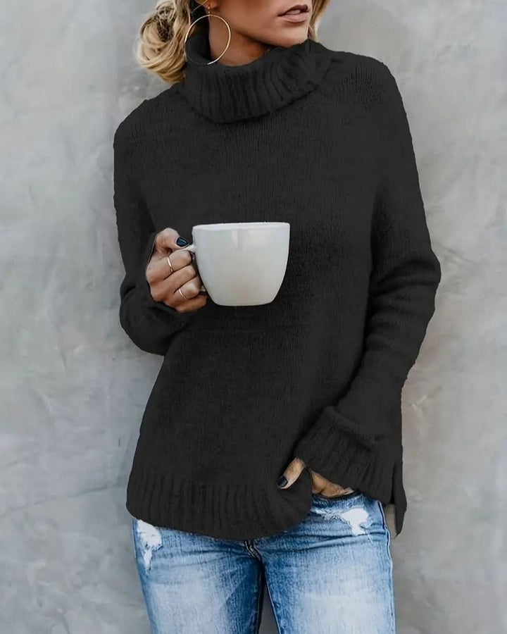 Drune | Schlitz-Ärmel Turlteneck-Pullover