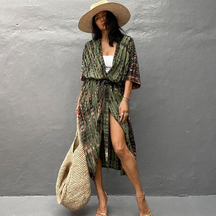 Drune | Glamouröse Sonnenschutz Resort Strandkleid Cover Up
