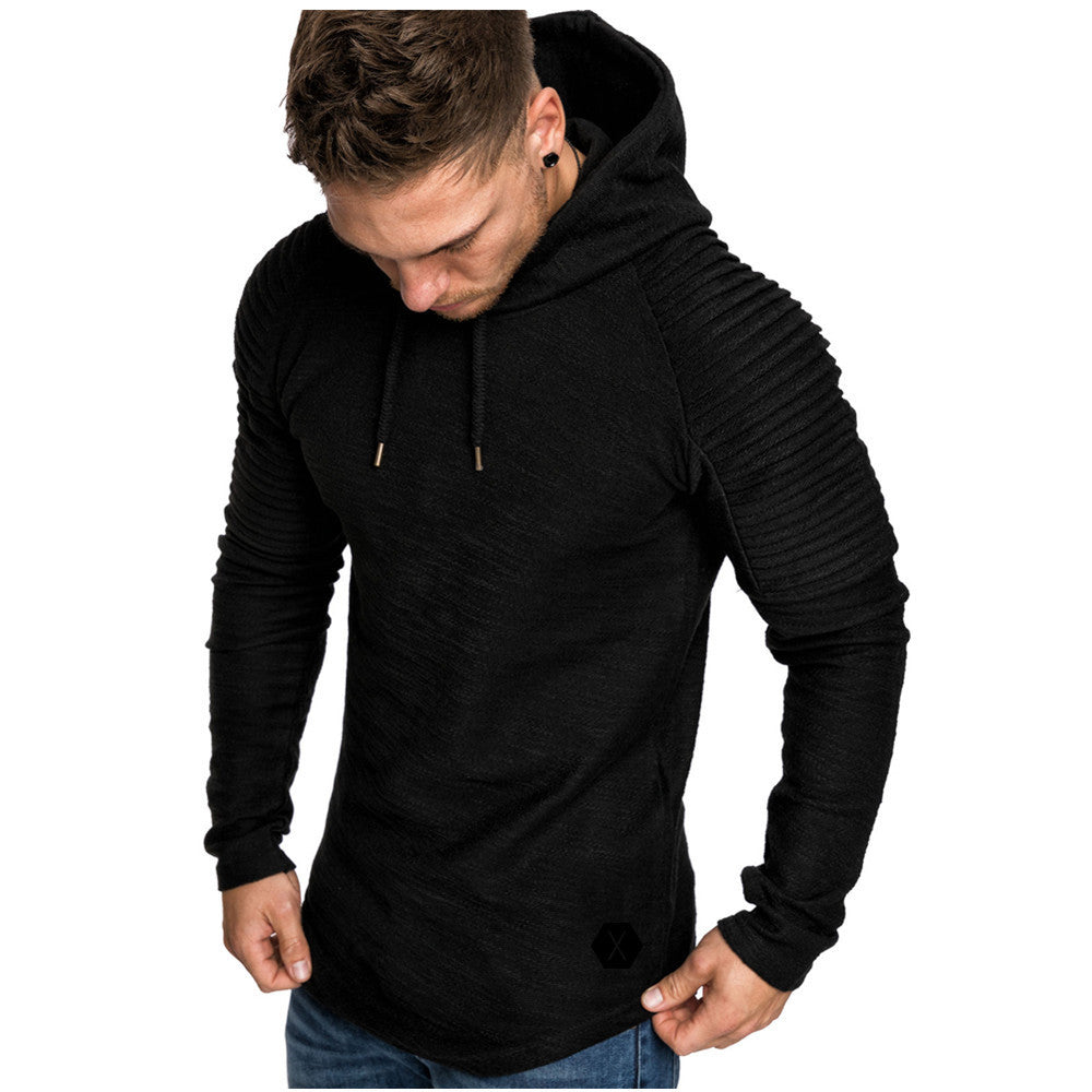 Herren Kapuzenpullover mit strukturiertem Design und modischen Raglanärmeln Drune