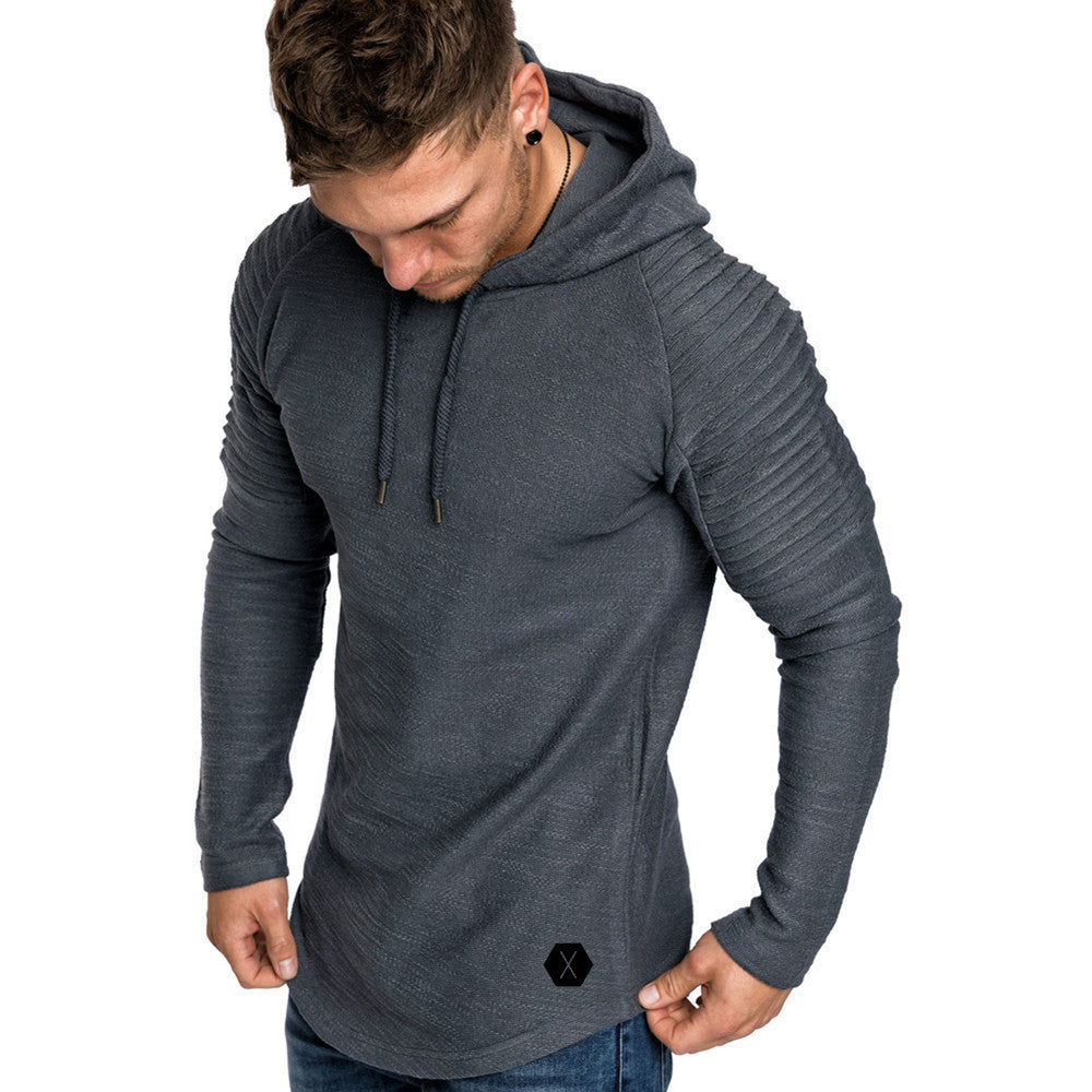 Herren Kapuzenpullover mit strukturiertem Design und modischen Raglanärmeln Drune