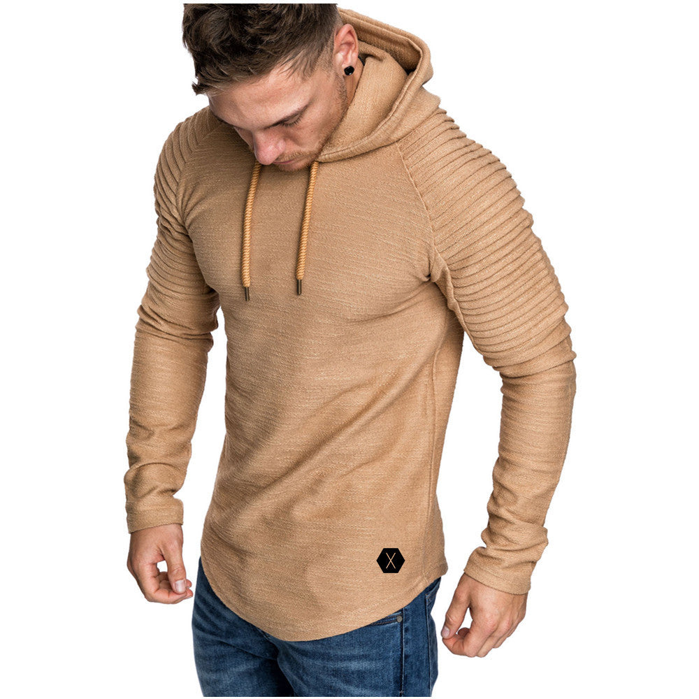 Herren Kapuzenpullover mit strukturiertem Design und modischen Raglanärmeln Drune