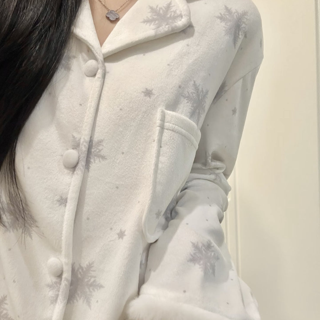 Damen-Schlafanzug aus Insel-Fleece, Winter-Edition