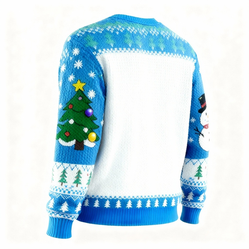 Drune | Festlicher verrückter Weihnachtsmann-Print Feiertagspullover - Ultimativer hässlicher Weihnachtsfest-Look