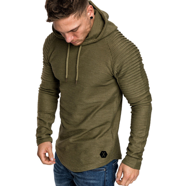 Herren Kapuzenpullover mit strukturiertem Design und modischen Raglanärmeln Drune