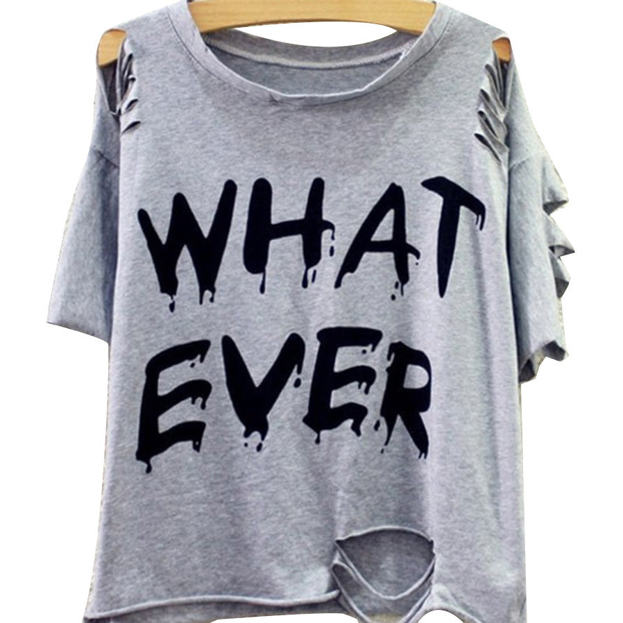 Damen Trendiges Oversized T-Shirt mit raffinierten Cut-Out-Ärmeln Drune