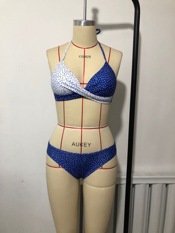 Damen Triangel-Bikini mit raffiniertem Wickel-Oberteil Drune