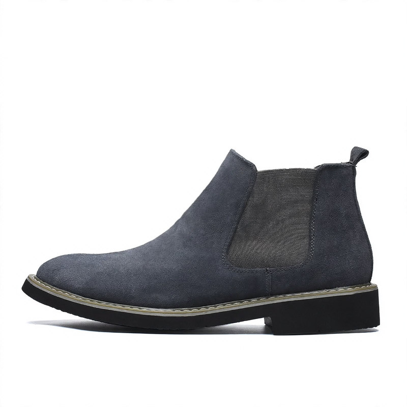 Herren-Chelsea-Stiefel aus Echtleder, gefüttert