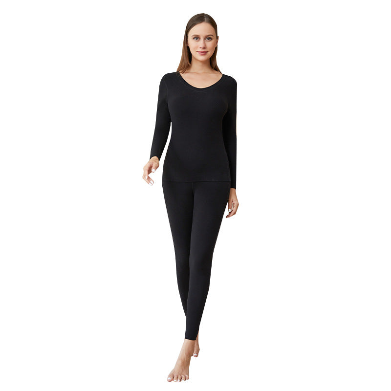 Thermo-Unterwäsche-Set für Damen, V-Ausschnitt