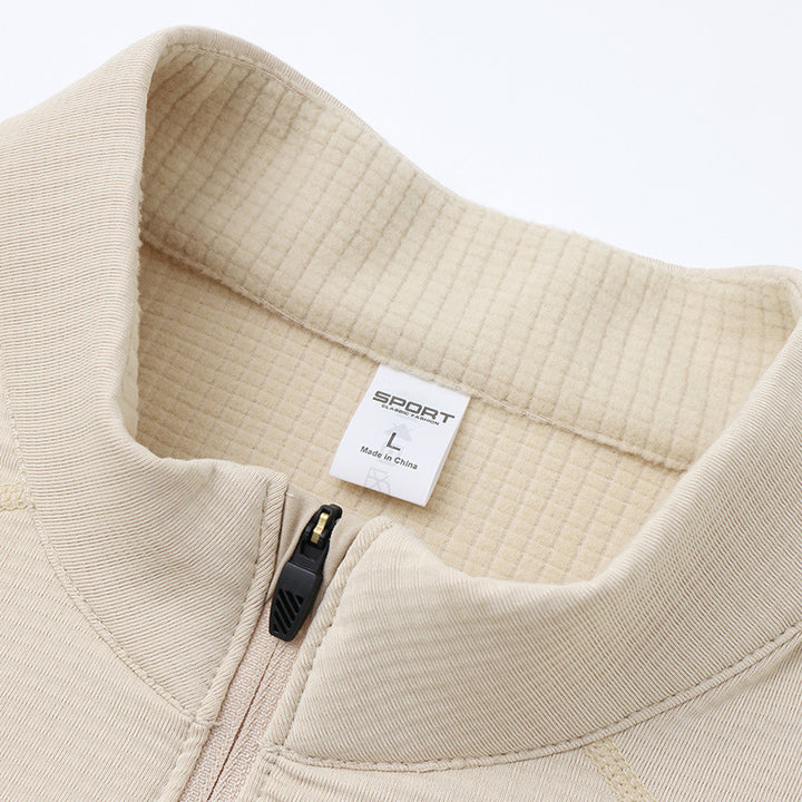 Sportliches Fleece-Sweatshirt mit Stehkragen