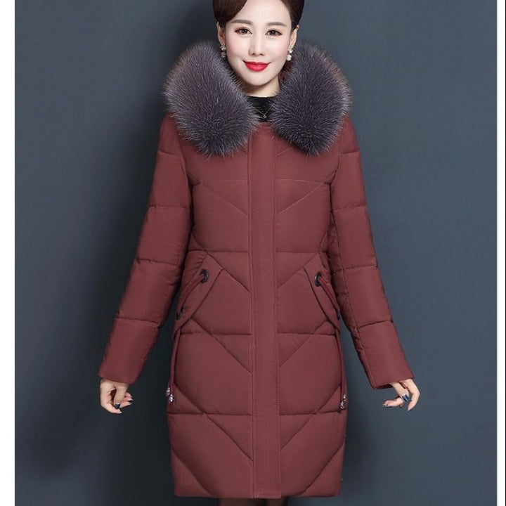 Gefütterte Damen-Winterjacke in Übergröße