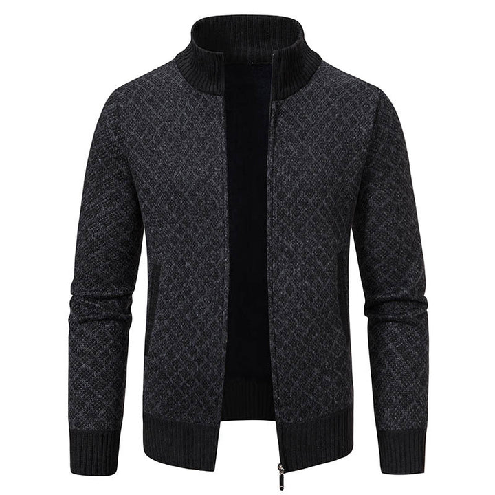 Drune | Lässige karierte Jacke mit hohem Kragen für Männer