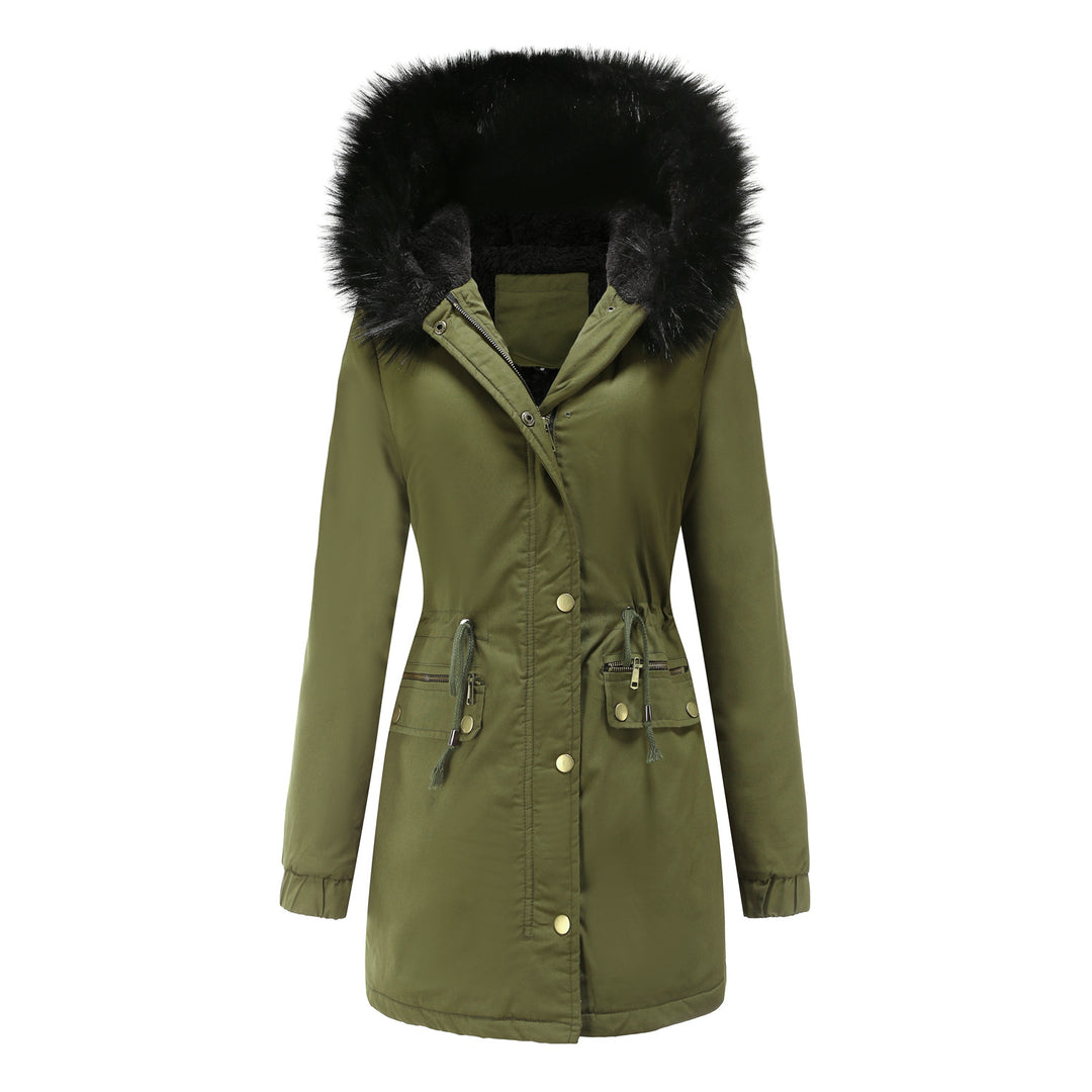 Drune | Damen Wintermantel mit Fleece-Futter und Kapuze