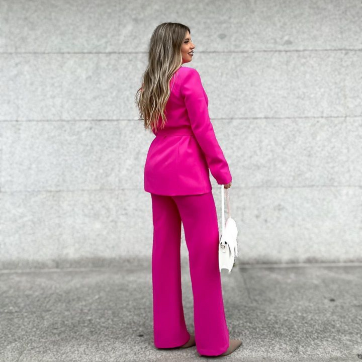 Drune | Eleganter Blazer Mit Gürtel Und Passender Hose