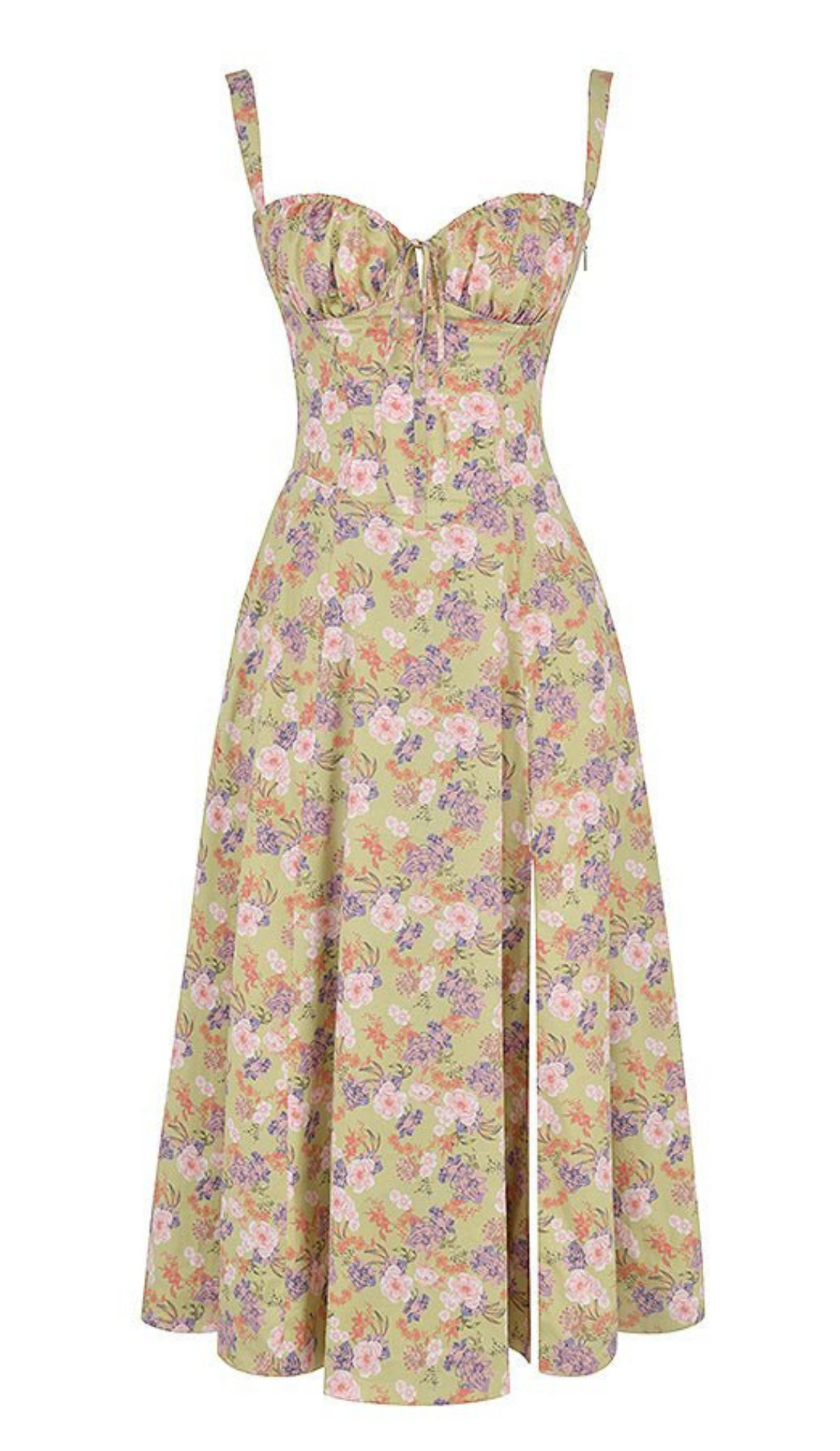 Drune | Blumen Kleid für Frauen Midi