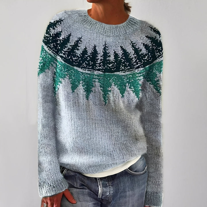 Drune | Klassischer Damenpullover mit Muster