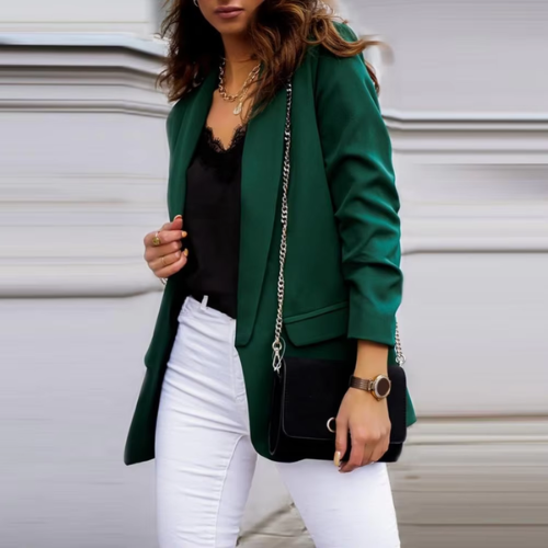 Drune | Stilvolle Damen Blazer mit Einzelknopfverschluss Ideal für Die Arbeit