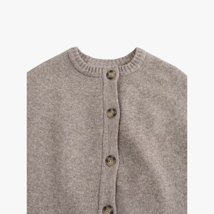 Drune | Strick Cape Mit Knöpfen Und Gestuftem Saum