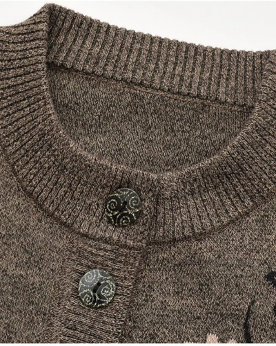 Drune | Floral Charm Strickjacke
